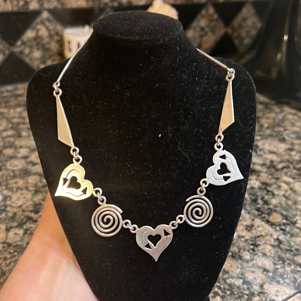 Solid Sterling Silver Necklace - image 1